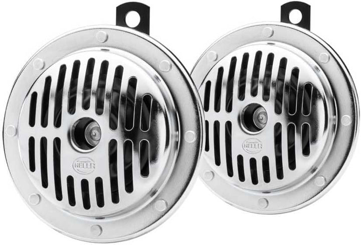 HELLA Horn - HEAVY DUTY HORN S130 SET - 24V - 118dB(A) - Frequenzbereich: 280/380Hz - Tiefton/Hochto