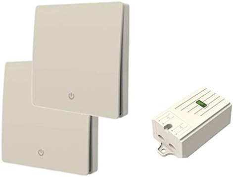 edi-tronic Kinetic System Funk Wandschalter 2X Schalter 1 Fach + 1x Empfänger batterielos 2x Schalte