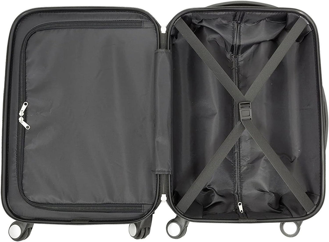 Bowatex Kleiner Trolley Handgepäck Reisekoffer Orchidee Blumen Koffer 55 cm