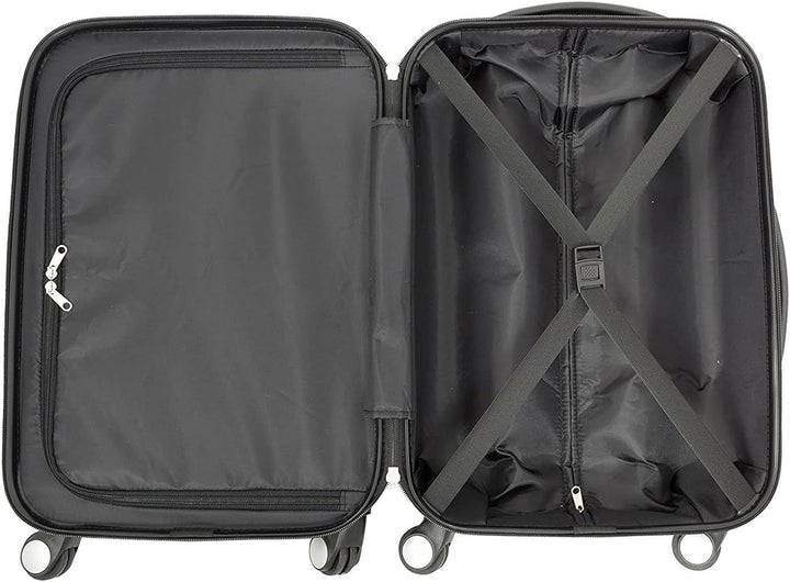 Bowatex Kleiner Trolley Handgepäck Reisekoffer Orchidee Blumen Koffer 55 cm