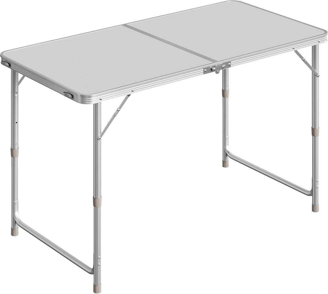 WOLTU Campingtisch Klapptisch Gartentisch Arbeitstisch Balkontisch höhenverstellbar Aluminium MDF Si