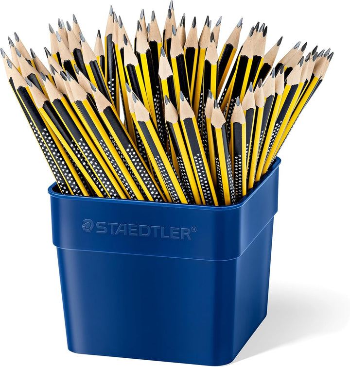 STAEDTLER Bleistift Noris, Hohe Bruchfestigkeit, ergonomische Dreikantform, Rutschfeste Soft-Oberflä