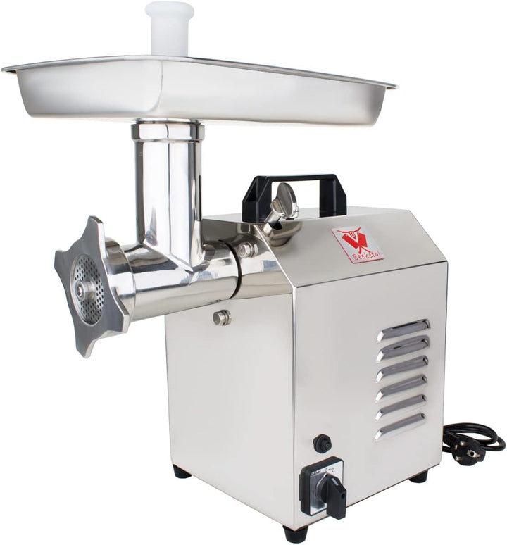 Beeketal 'FW735' Profi Edelstahl Fleischwolf mit Wurstfüller für 120 kg/Std. Durchsatz mit 735W Moto