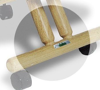 cinius Ergonomischer Stuhl Orthopädischer Kniestuhl Computerstuhl Kniehocker Stoff Natural/Rot Farbe