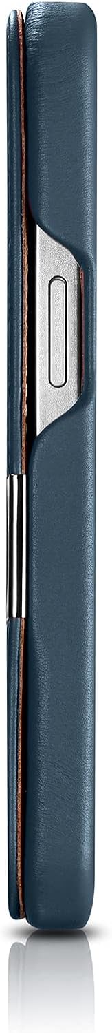 Mobiskin Hülle kompatibel mit Apple iPhone 13 (6,1 Zoll), Handyhülle mit echtem Leder, Case, Schutzh