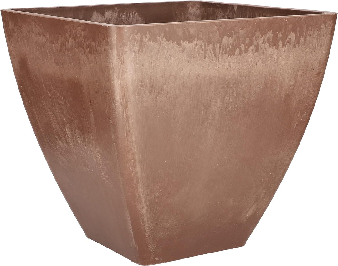 KOTARBAU® Grosser Blumentopf aus recyceltem Verbundwerkstoff für Balkon und Haus 30 x 30 x 28 cm Bra