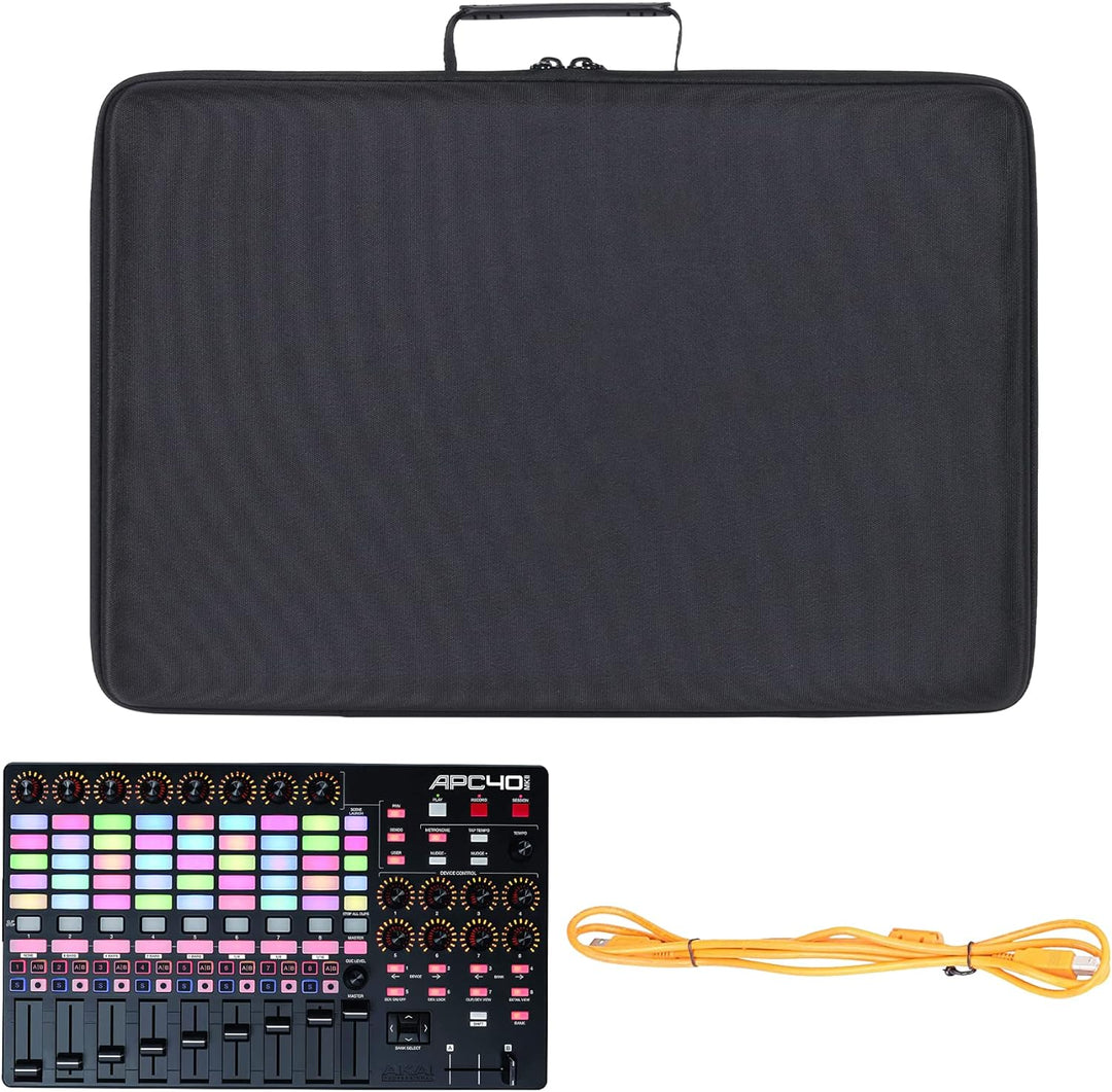co2CREA Hart Reise Schutz Hülle Etui Tasche für AKAI Professional APC40 MKII USB Powered Ableton Liv