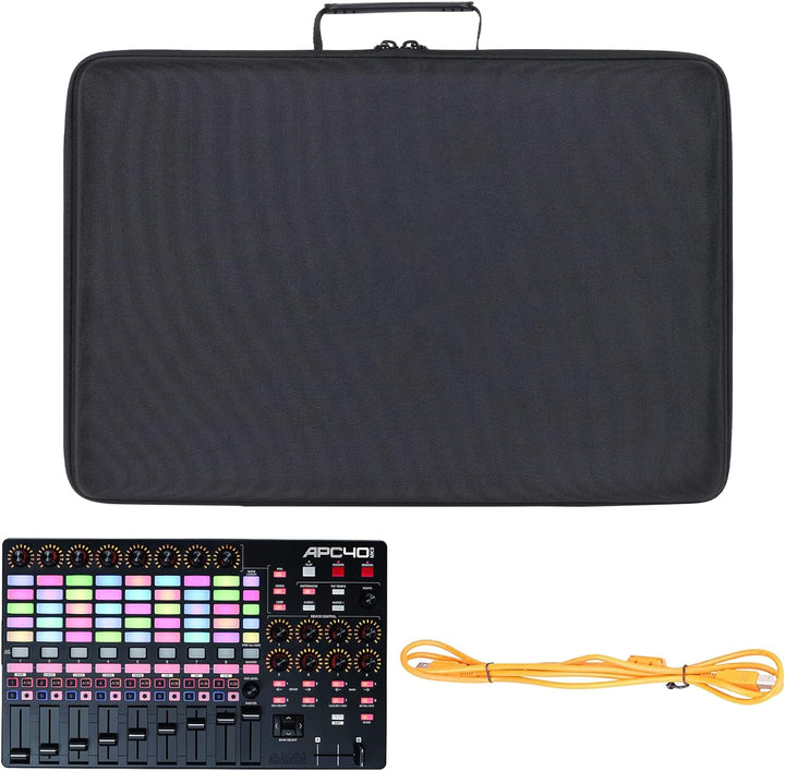 co2CREA Hart Reise Schutz Hülle Etui Tasche für AKAI Professional APC40 MKII USB Powered Ableton Liv