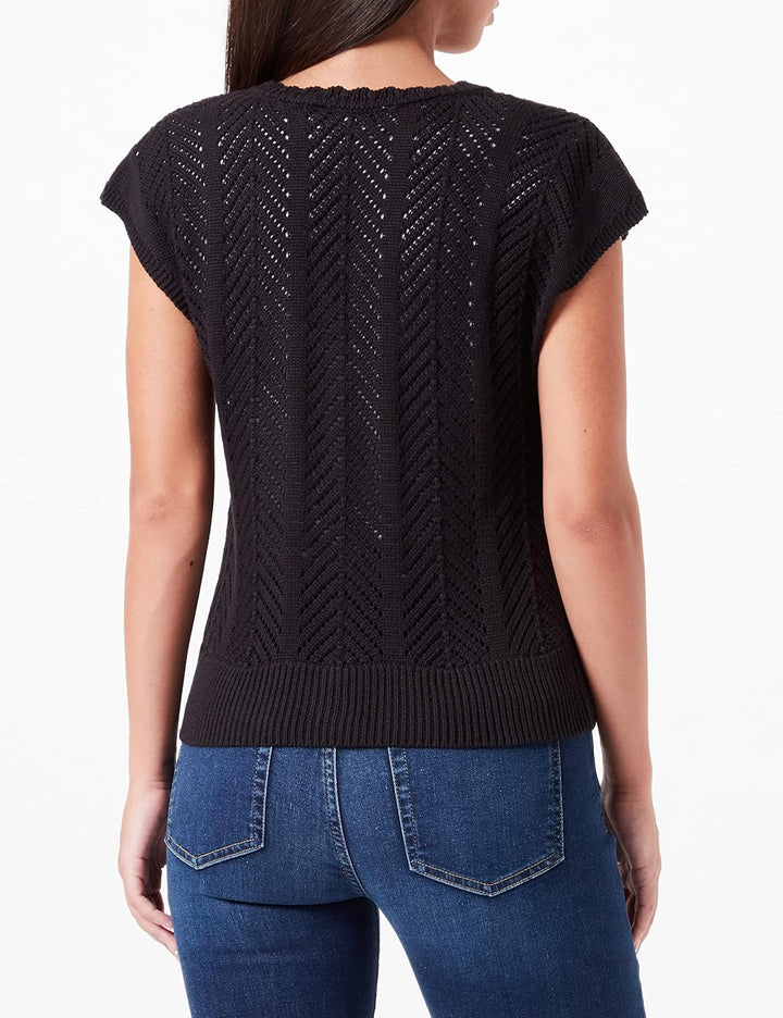 Garcia Damen Pullover XS Schwarz, XS Schwarz