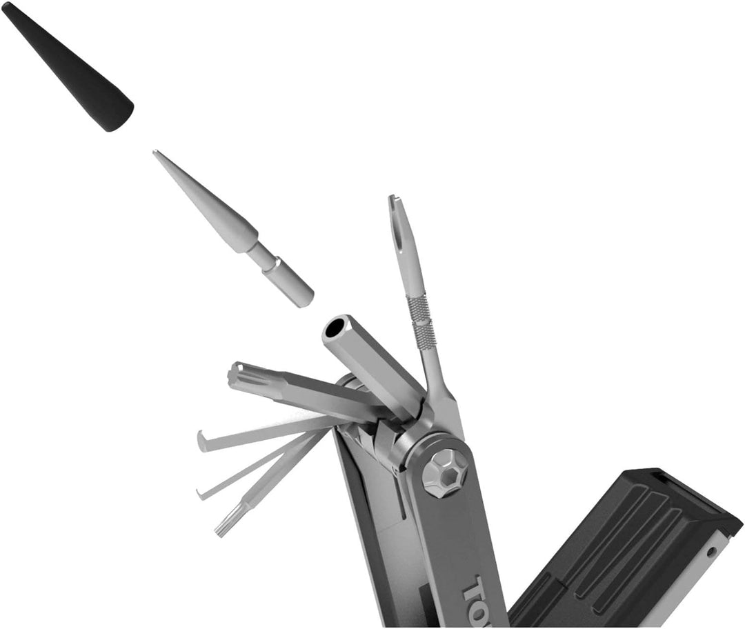 TOPEAK Tubi 18 Mehrzweckschlüssel 7,6cm Schwarz, 7,6cm Schwarz