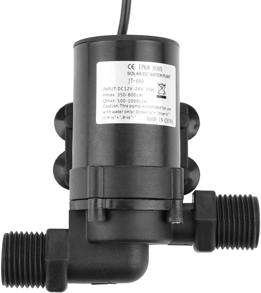 Bürstenlose DC-Wasserpumpe, bürstenlose Mini-DC-Wasserpumpe für Solarwarmwasserbereiter 24V -40 ℃ ~