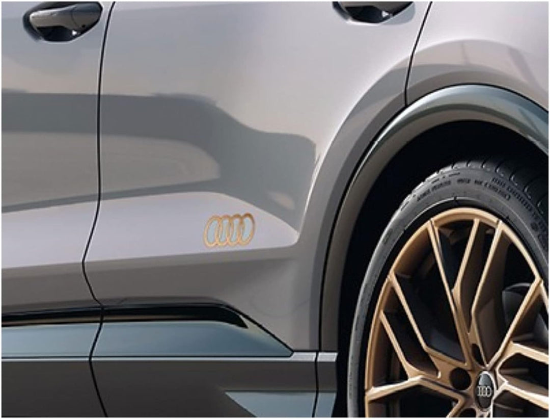 Audi 89A06431750C Dekorfolien Ringe Logo Emblem Schriftzug Folie, bronze matt