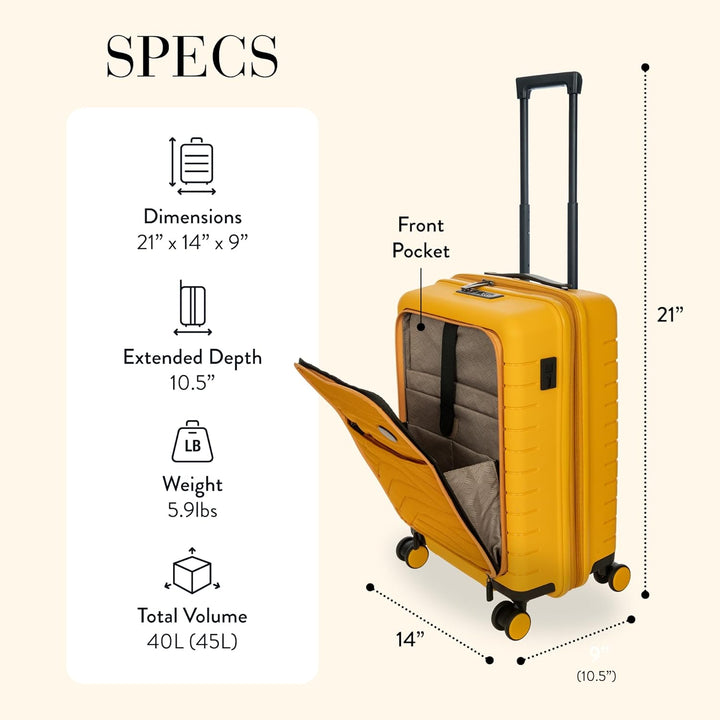 BRIC'S Ulisse Cabin Trolley Expandable 39 L S Mango, Mango