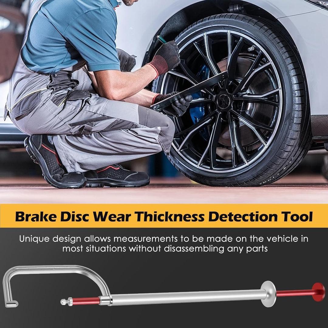 Bremsscheiben-Messwerkzeug, Auto-Bremsscheiben-Messwerkzeug 0 Bis 45 Mm, Schnelle, Genaue Erkennung,