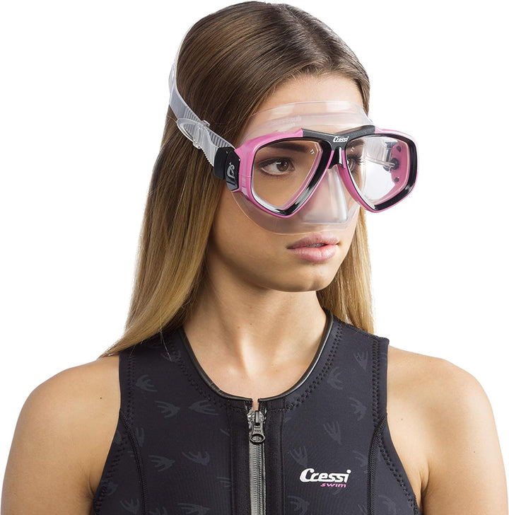 Cressi Focus - Schnorchelmaske, Einstellbar Schnorchelset Erwachsene, Taucherbrille Kinder und Tauch