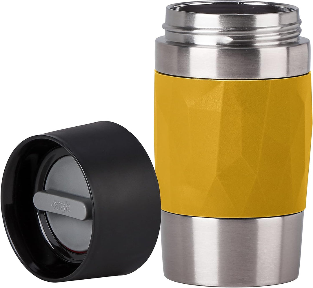 Emsa N21610 Travel Mug Compact Thermo/Isolierbecher aus Edelstahl | 0,3 Liter | 3h heiss 6h kalt | B