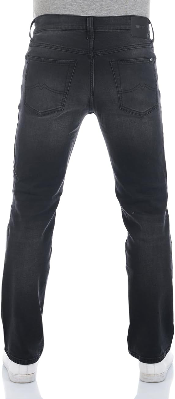 MUSTANG Herren Jeans Tramper Straight Fit Jeanshose Hose Denim Stretch Baumwolle Blau Schwarz w30 w3