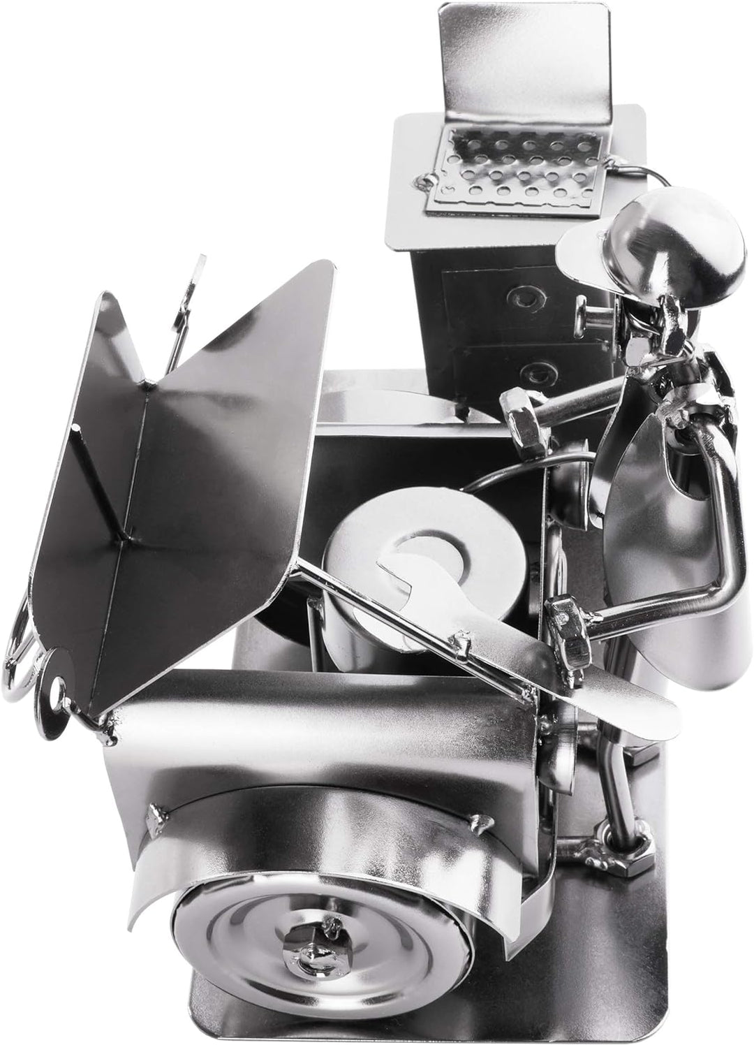 BRUBAKER SchraubenmÀnnchen Automechaniker - Handarbeit Eisenfigur MetallmÀnnchen - Metallfigur Gesch