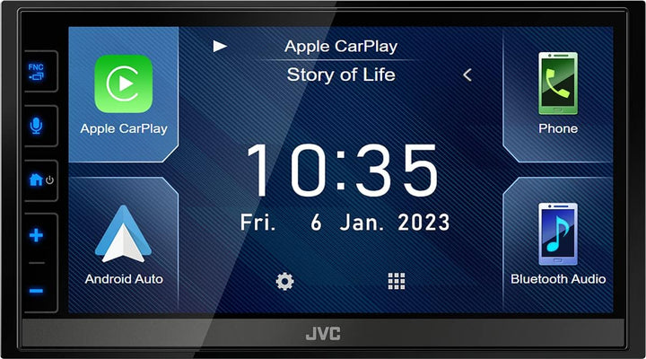 JVC KW-M785DBW - 17,3 cm (6,8") Digital Media AV-Receiver mit Wireless CarPlay & Android Auto (4x50W