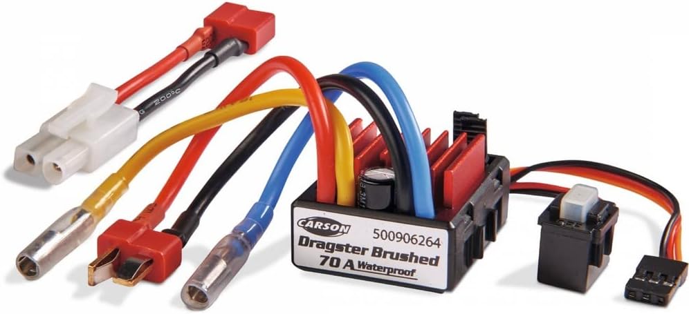 Carson 500906264 Fahrregler Dragster Brushed 70A - Zubehör für RC Modelle, Zubehör für ferngesteuert
