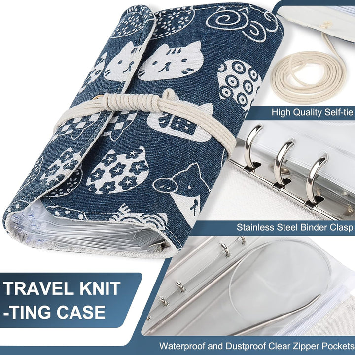 Coopay Rundstricknadel Set mit Exquisit Etui, Edelstahl Stricknadeln Rundstricknadel 60 cm, Metall R