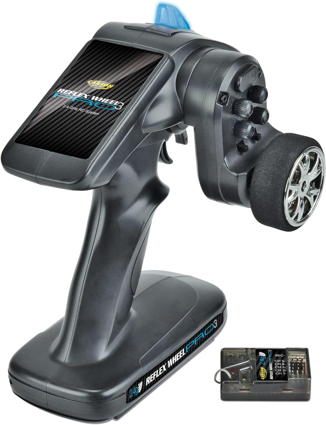 Carson 500500053 - FS 2K Reflex Wheel PRO 3, 2.4 GHz BEC