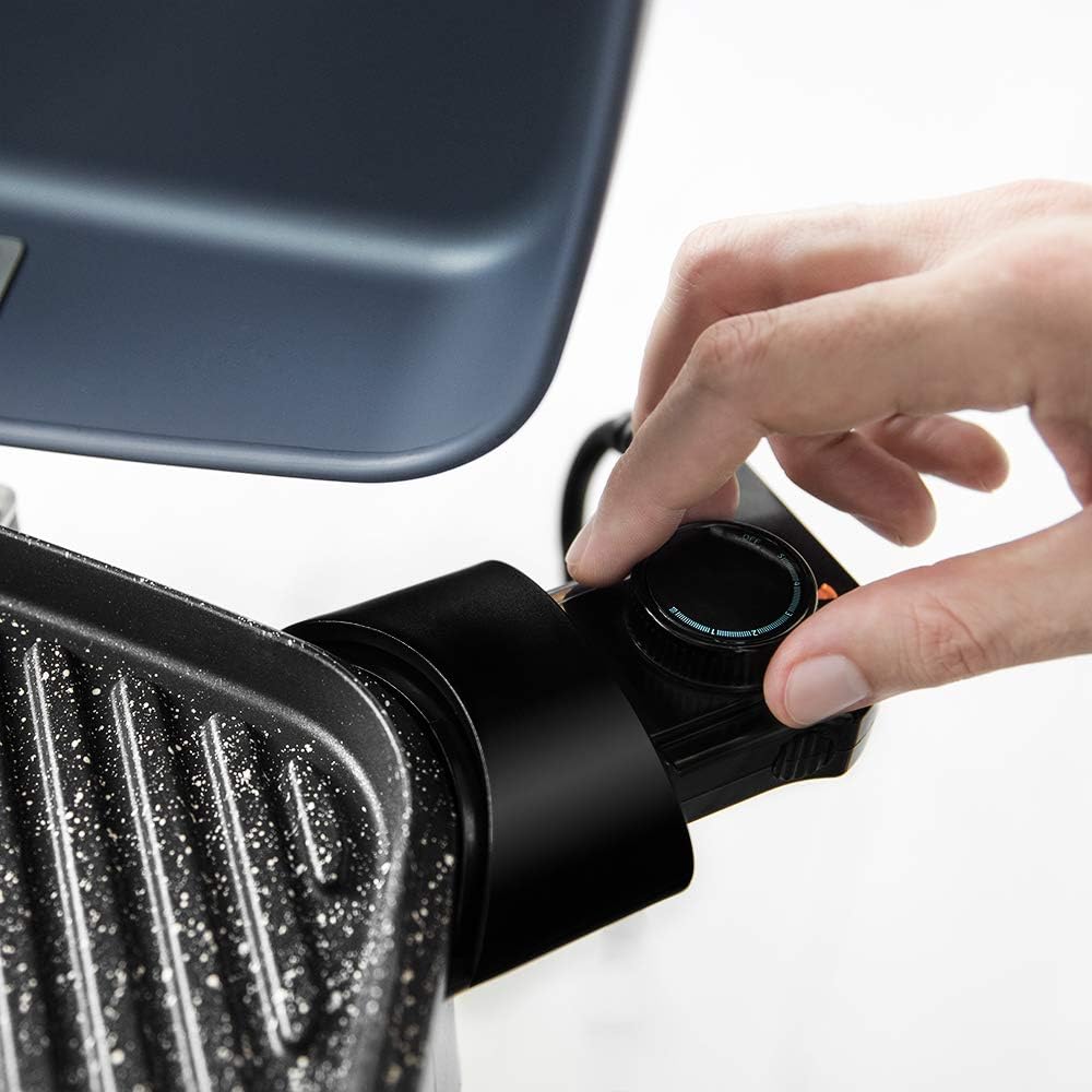 Cecotec PerfectCountry BBQ Elektrischer Grill. Mit Gerätefüssen, Klappbarer Deckel und Schale, RockS