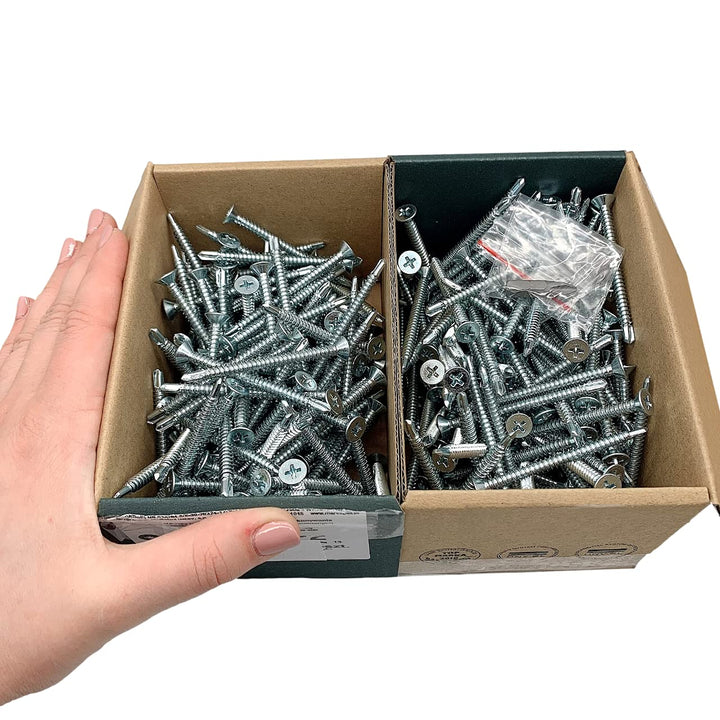 300 Stück DIN 7504 P Stahl verzinkt 4,8 x 60 mm Schrauben selbstbohrende Blechschraube (PH) Kreuzsch