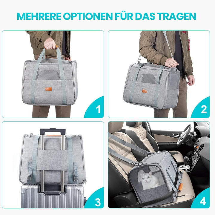 Morpilot Transportbox Katze Katzen transportboxen, Faltbare katzentasche transporttasche, hundetrage