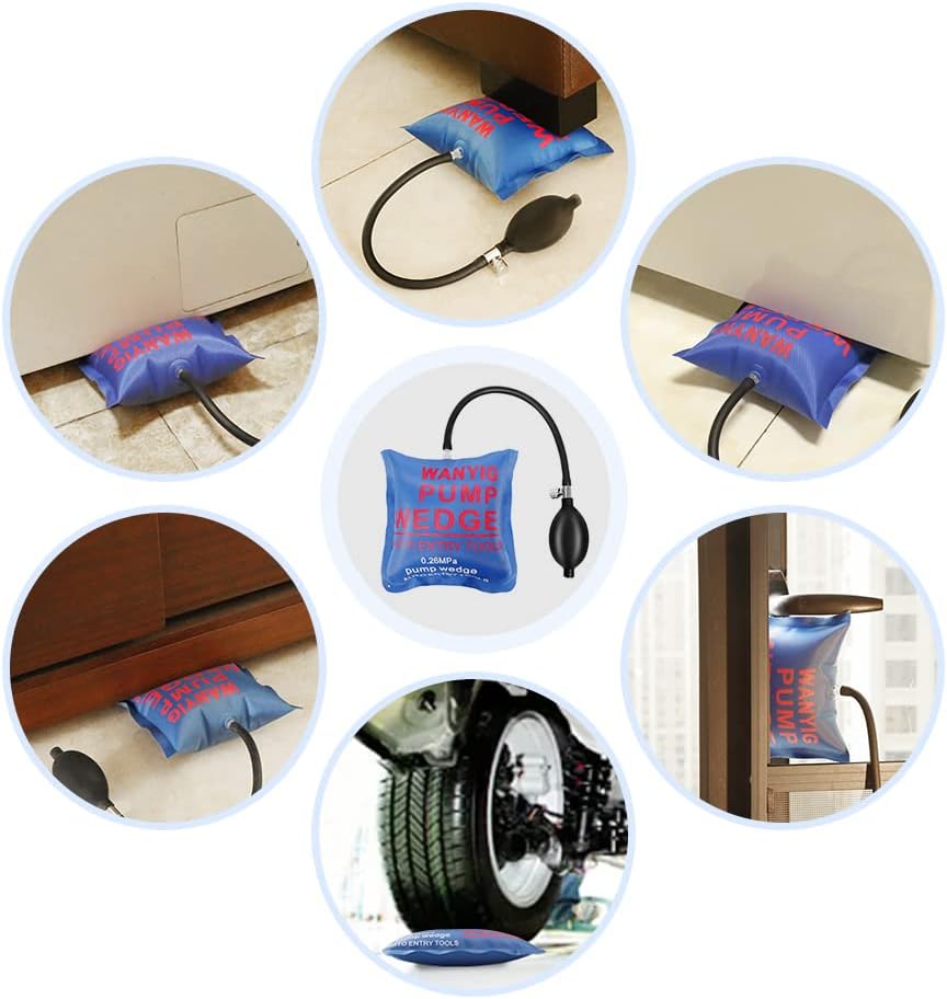 WANYIG 4 Stücke Montagekissen Luftkissen Air Wedge Pump Wedge Pneumatikspanner Montage Luftkissen Sp