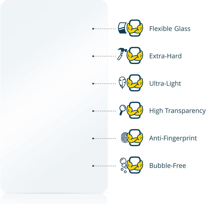 BROTECT Panzerglasfolie für Microsoft Surface Go 10" (3 Stück) Schutzglas Schutzfolie [Extrem Kratzf