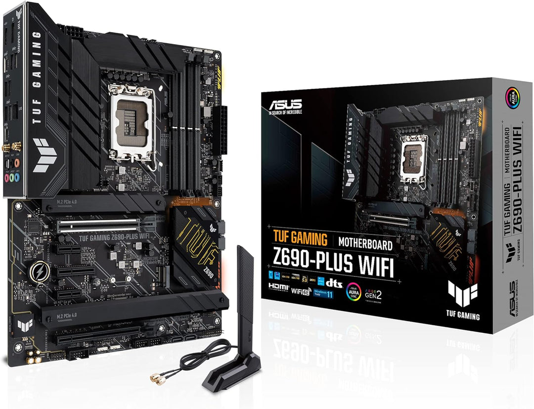 ASUS TUF Gaming Z690-PLUS WiFi Mainboard Sockel Intel LGA 1700 (Intel Z690, ATX, PCIe 5.0, DDR4, 4X