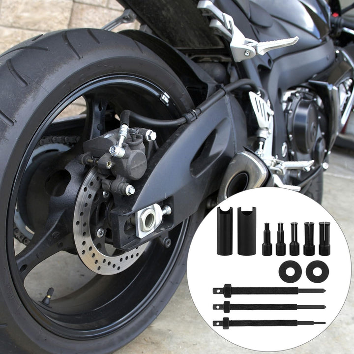 QWORK® Motorrad Innenlager Ausdreher Set, 9mm/11mm/14mm/19mm/23mm, Hochfester Chrom-Vanadium-Stahl