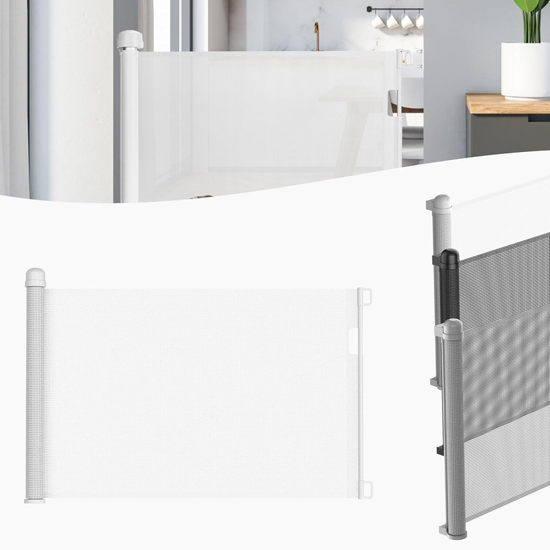 LZQ Türschutzgitter Treppenschutzgitter Roll für Babys und Haustiere, 0-180cm, 87 cm Hoch Baby Abspe