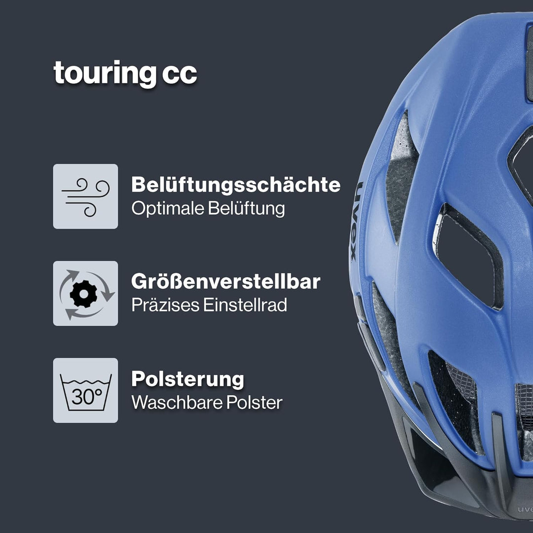 uvex touring cc - leichter Allround-Helm für Damen und Herren - individuelle Grössenanpassung - erwe
