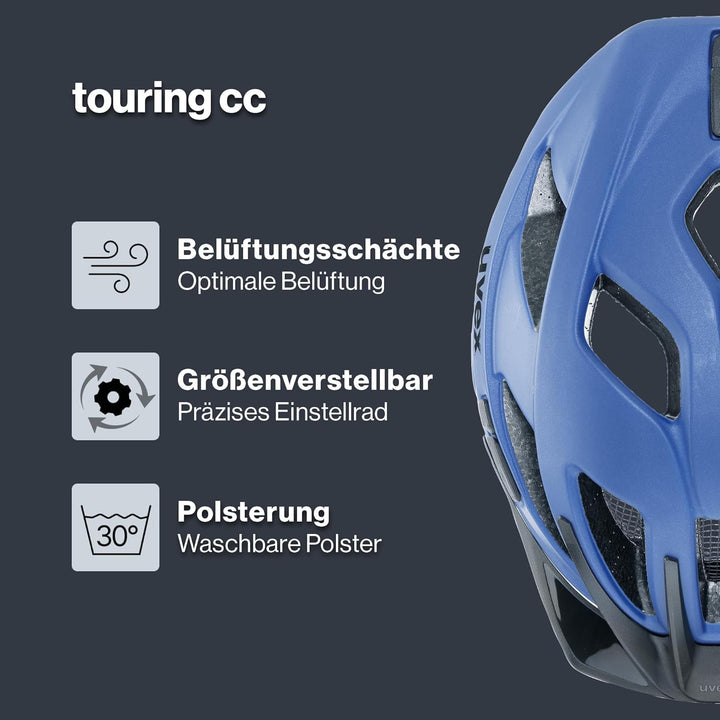 uvex touring cc - leichter Allround-Helm für Damen und Herren - individuelle Grössenanpassung - erwe