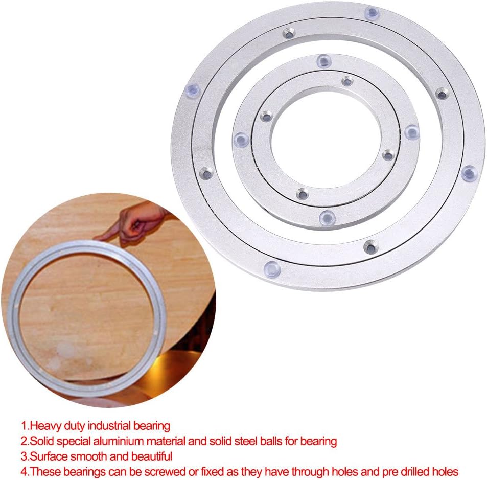 Drehlager aus Aluminiumlegierung, Lazy Susan Hochleistungs Drehlager Runder Esstisch Glatter drehbar
