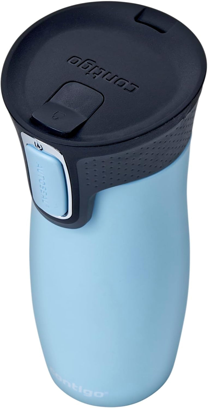 Contigo West Loop Autoseal Thermobecher, Edelstahl Isolierbecher, Kaffeebecher To Go, BPA frei, ausl