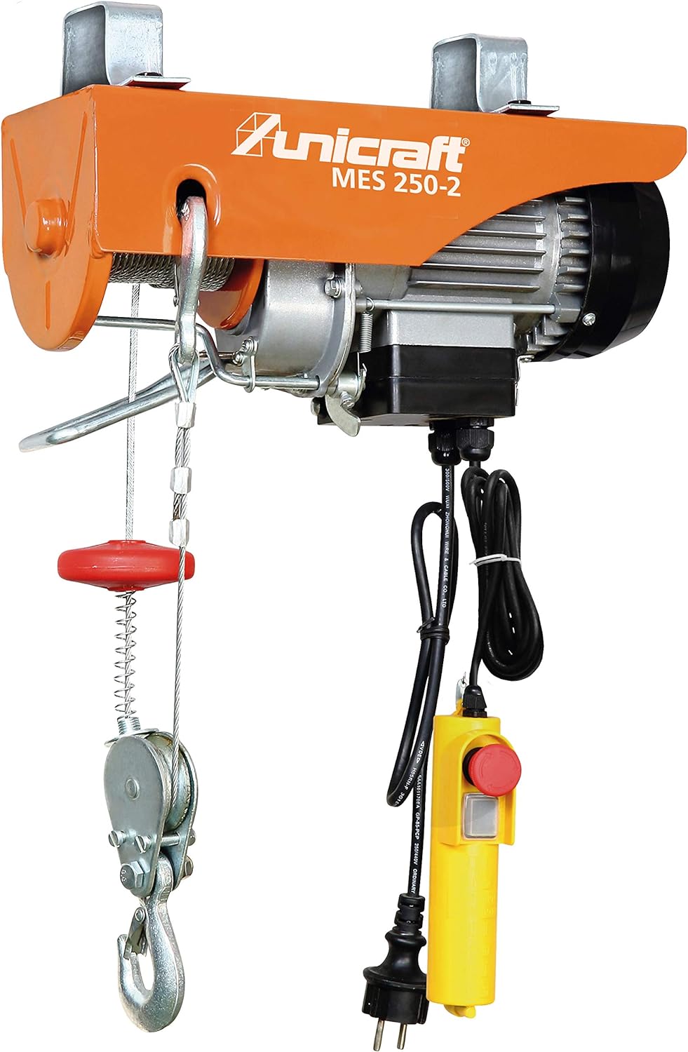 Unicraft Elektro-Seilzug MES 250-2 (Hubkraft 125/250 kg, 500 W, schutzisoliert nach IP54) 6198225