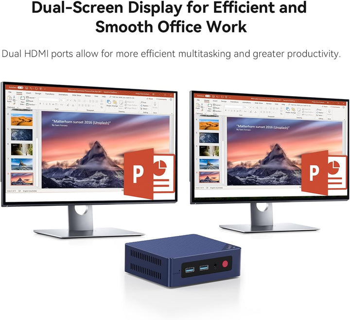 Beelink Mini S13 Mini PC, Intel Twin Lake-N150(bis zu 3.6GHz), 16GB DDR4 RAM 500GB M.2 SSD, Desktop