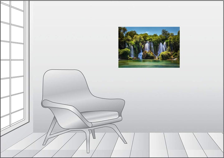 CALVENDO Kravica-Wasserfälle - Bosnien und Herzegowina 75x50cm, 75x50cm
