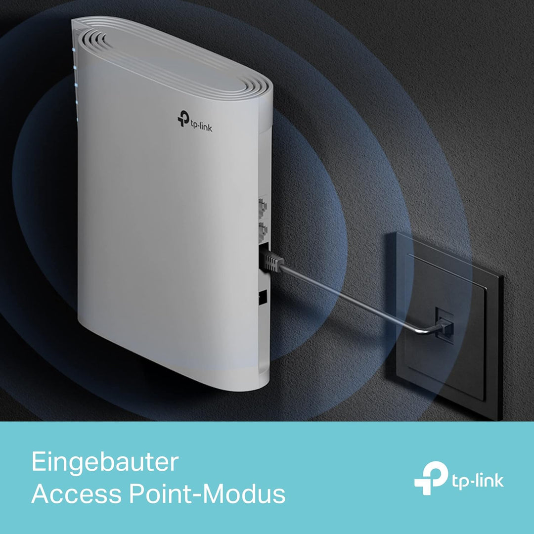 TP-Link RE900XD WiFi 6 WLAN Verstärker Repeater AX6000, 160-MHz-Kanal, 2,5-Gbit/s-Port + 2× Gigabit-
