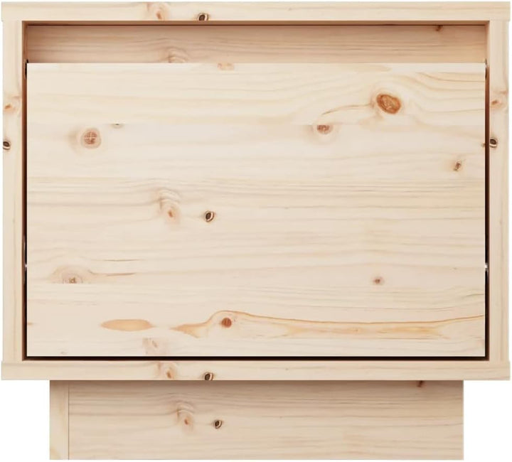 FIRBNUS Bedside Table Nachtkonsole Beistelltisch mit Stauraum Night Stand Nachttisch 35x34x32 cm Mas