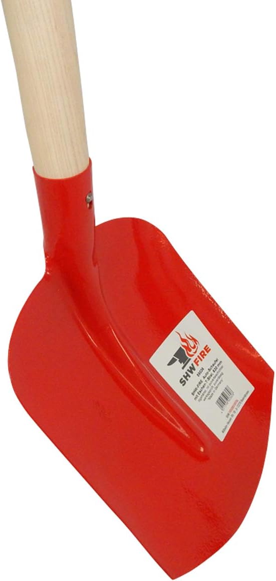 SHW-FIRE Autoschaufel - Gehärteter Stahl, 63cm Stiel mit T-Griff, Ideal für den Notfall und den Tran