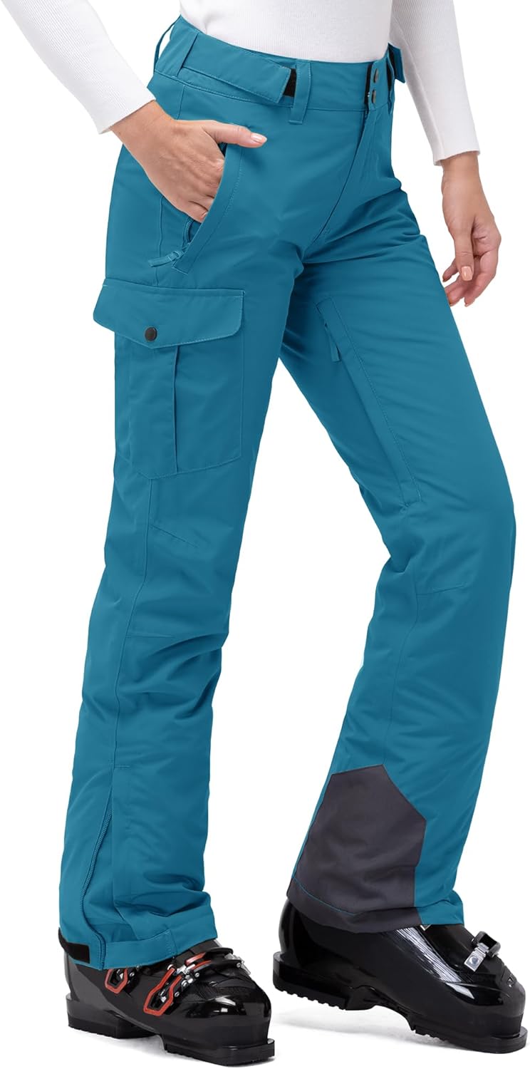 33,000ft Damen Skihose Outdoorhose Wasserdicht Winddichte Softshellhose Warme Gefütterte Thermohose