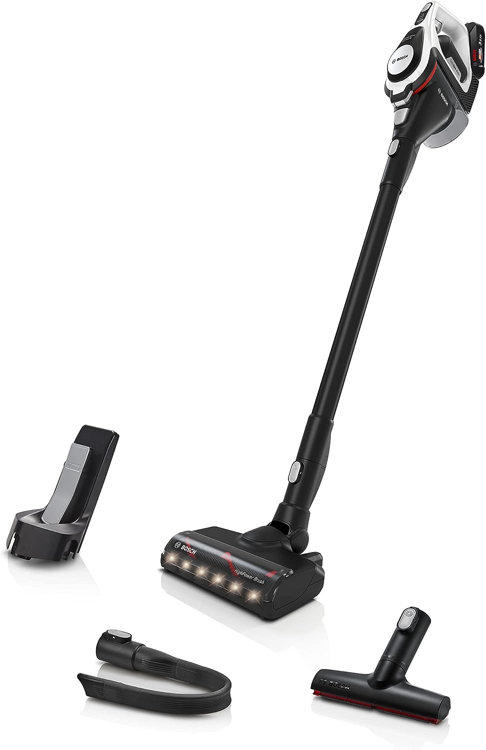 Bosch Akku-Staubsauger Unlimited Gen2 Serie 8 BKS8214W, beutellos, bis 45 Min Laufzeit, austauschbar