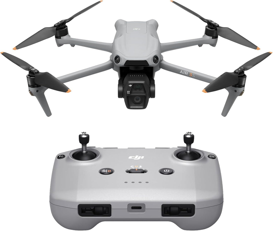 DJI Air 3S (RC-N3), Drohne mit 4K-Kamera, Dual-Kameradrohne mit 1" CMOS Weitwinkelkamera, 4K/60fps H