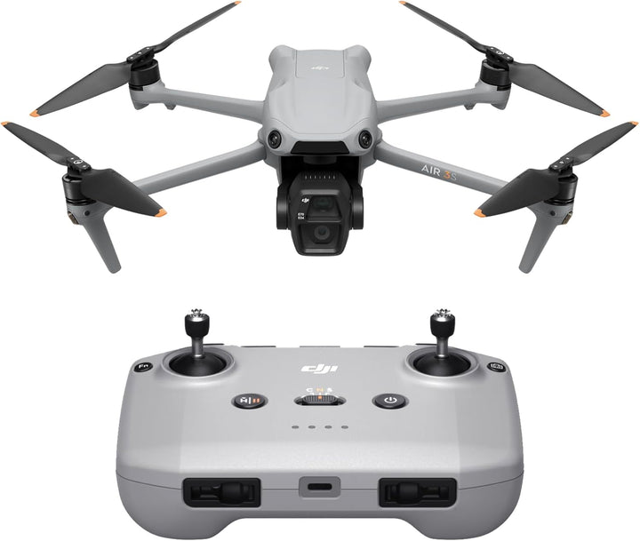 DJI Air 3S (RC-N3), Drohne mit 4K-Kamera, Dual-Kameradrohne mit 1" CMOS Weitwinkelkamera, 4K/60fps H