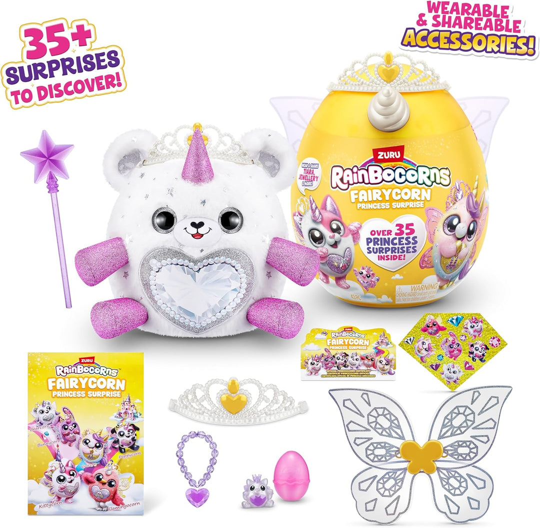 Rainbocorns Fairycorn Princess Surprise Serie 6, Gemmie Polarbär, von ZURU, 30 cm Fairycorn-Prinzess
