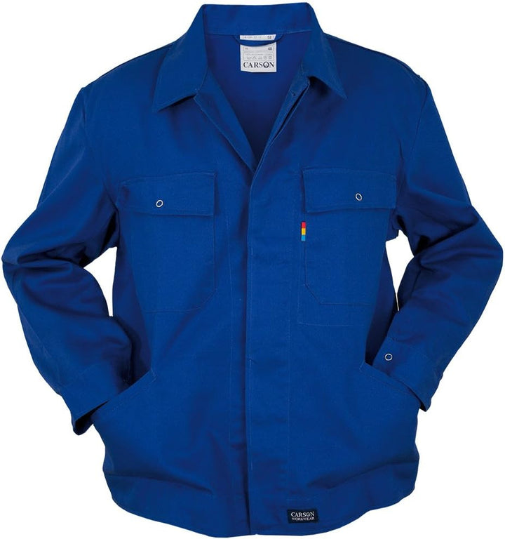 Carson Classic Workwear Arbeitsbundjacke aus reiner Baumwolle, 1 Stück, 48, royal, KTH728.A 48 Royal